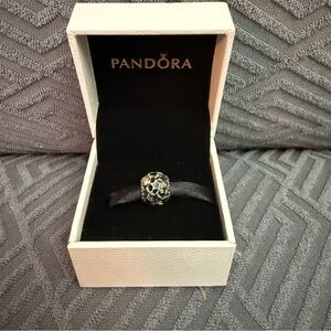 Pandora Two Tone Night Sky Charm Blue Enamel 791371CZ Sterling Silver 14K Gold